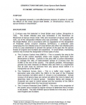 Dendroctonus Micans: Economic Appraisal of Control Options